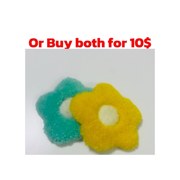 Bright blue flower coaster (look at description for more info) - Picture 3 of 5